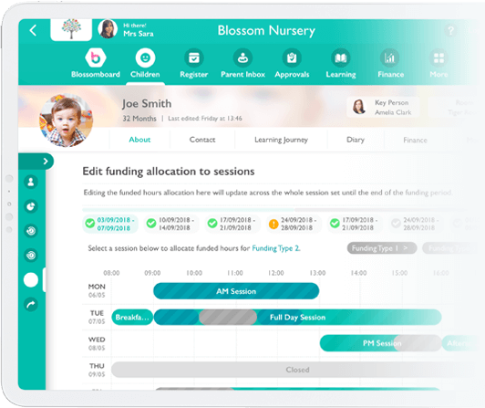 Nursery Invoicing Software : Create Funding Grants