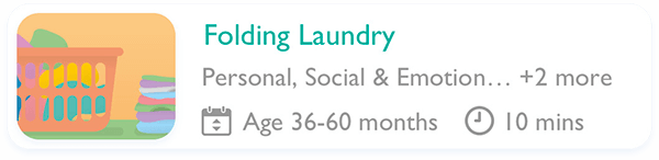 Folding laundry