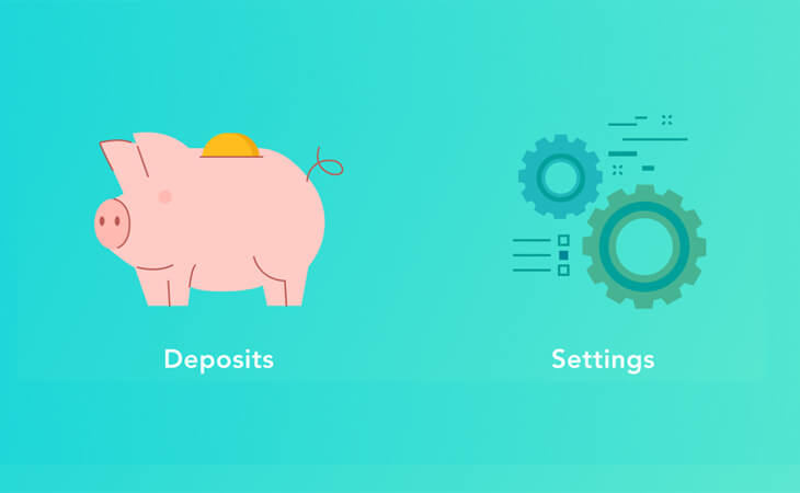 Easily manage your deposits