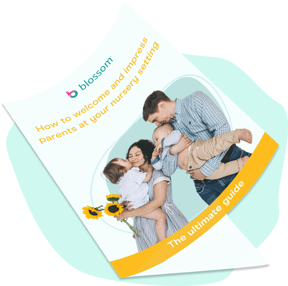 How to welcome and impress parents at your nursery setting - guide cover