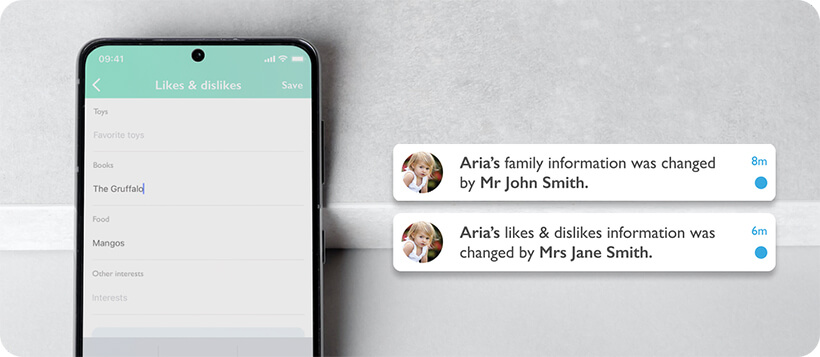 Blossom Educational parents app notifications