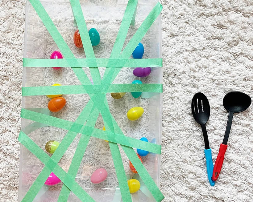 EYFS Easter activities on a budget - egg rescue