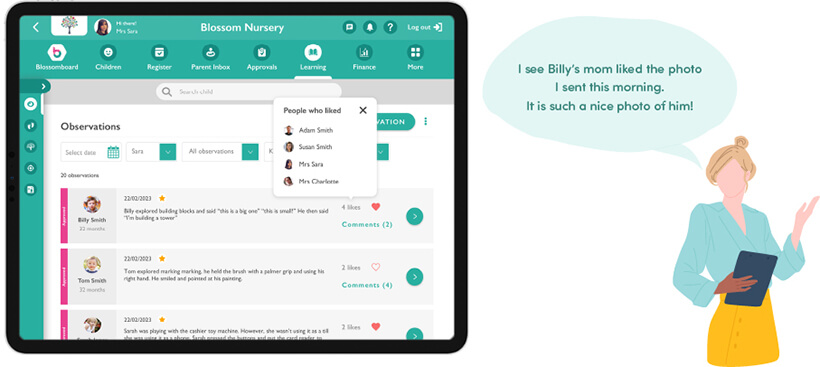 nursery software to retain EYFS staff - Save time throughout the nursery day