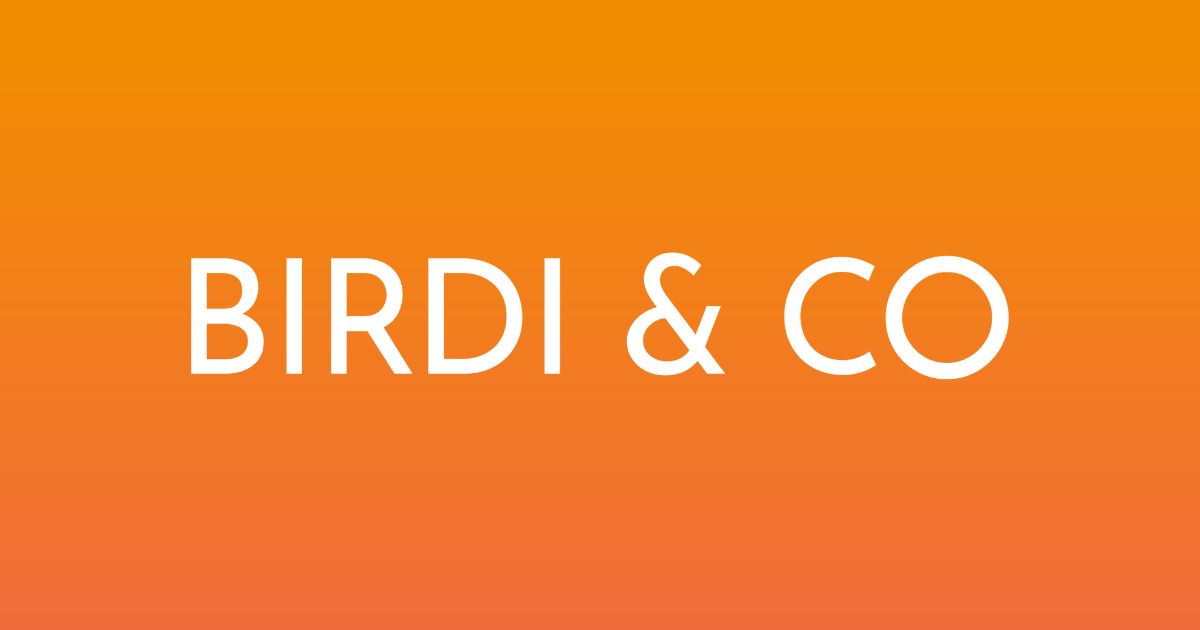 The words 'Birdi & Co' on an orange-gradient background - header image for legal pitfalls for nursery owners blog post