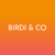 Birdi & Co Logo on orange background