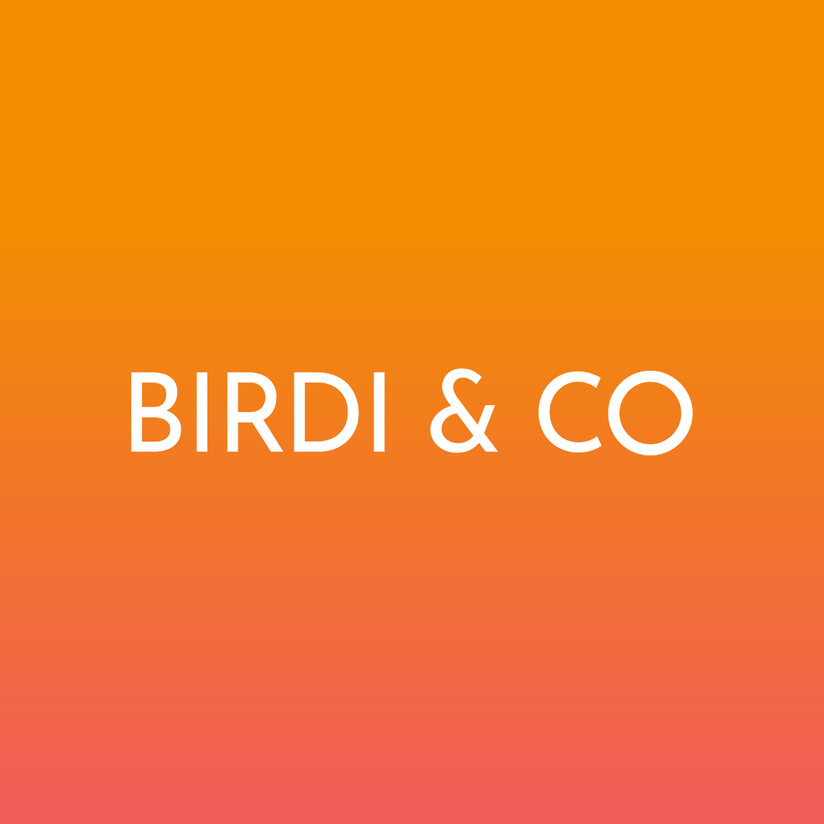 Birdi & Co Logo on orange background