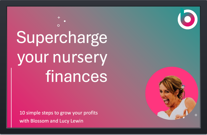 A computer screen showing the first slide of the supercharge your finances webinar with Lucy Lewin