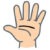 A cartoon hand
