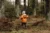 Stick Man image - A Child exploring the woods holding a stick