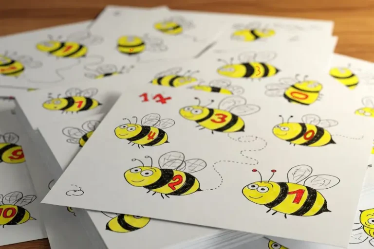 Bee Activities Image - Paper bees
