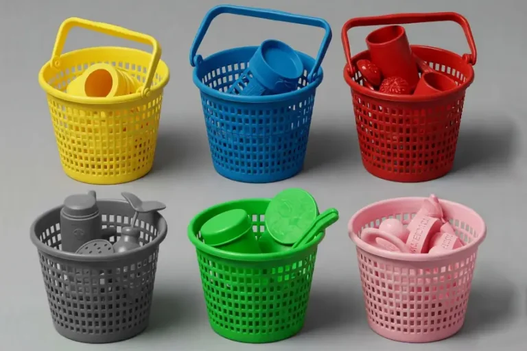 Colour Monster Image - Coloured baskets and items