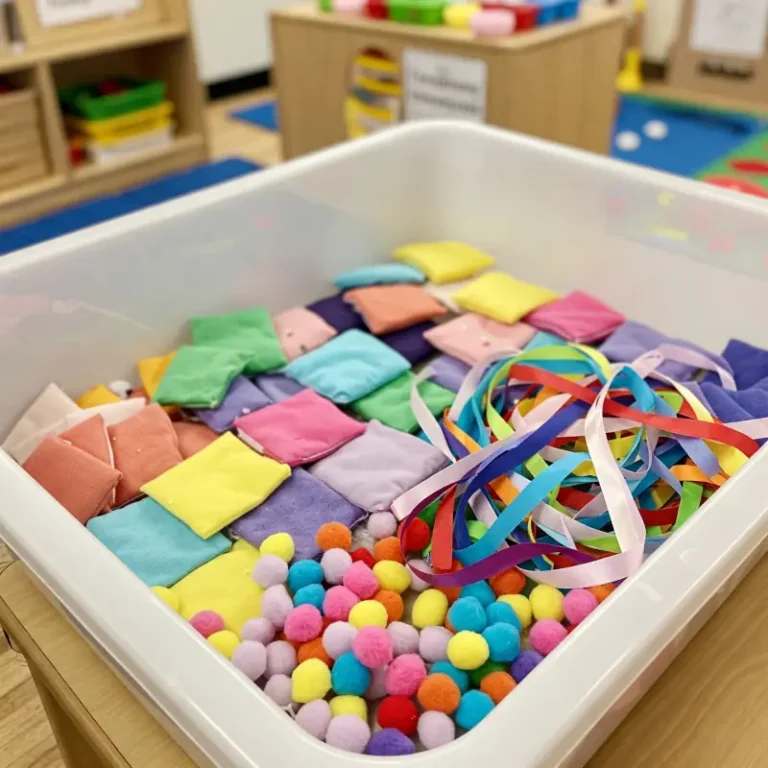 Elmer activities image - a sensory bin