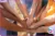 Hands all in together