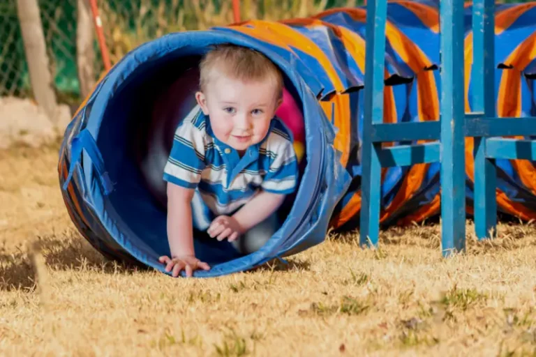 Room on the Broom image - a child in a tunnel
