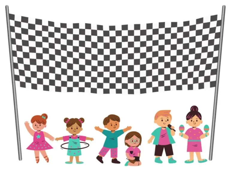 School readiness image - Children running up at a starting line