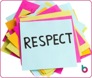 Mutual Respect image - Respect on post-its