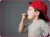 Child blowing a whistle