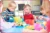 Children eating round a table