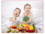 Young children having options for healthy eating